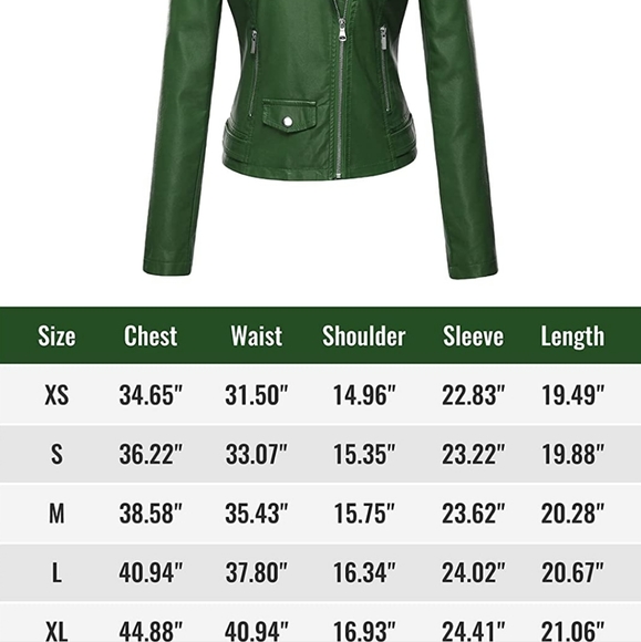 Women's Faux Leather Moto Biker Short Jacket - Picture 4 of 6